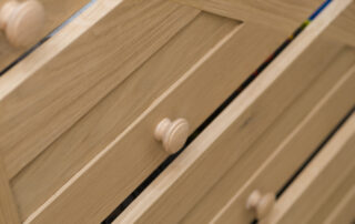 oak drawers in under stairs storage