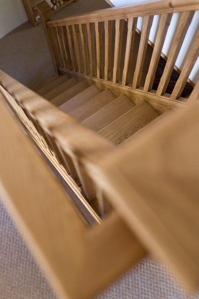 Oak Spindle Staircase Design